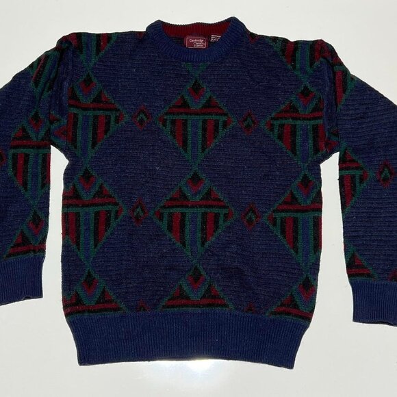 Cambridge Classics Navy Aztec sweater - Picture 1 of 2